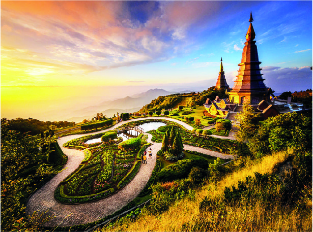 Doi Inthanon areal view